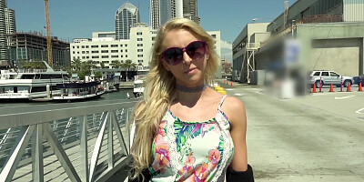 Alix Lynx covers her tits in cum