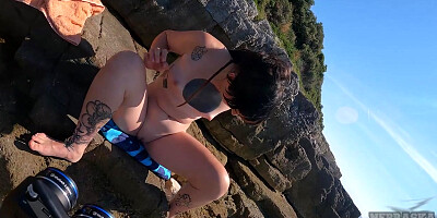 Brilla Naked And On Vacation On Croatian Beach