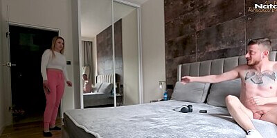 What the Fuck Are You Doing Here?! Stepsis Caught Pervy Stepbro in Her Bed - Natalie Wayne