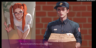Mila teasing the courier - Mila AI v1.3.2b by aDDont - Animated Gameplay