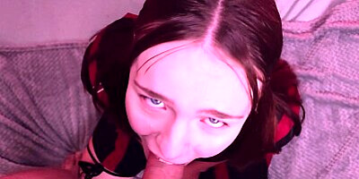Schoolgirl Swallows Cock With Pleasure