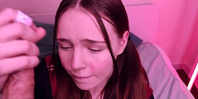 Schoolgirl Swallows Cock With Pleasure