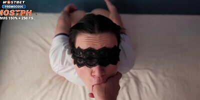 Obedient bitch Lana loves slaps and deep slobbery sucking