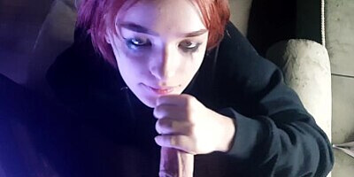 NAUGHTY BEAUTY GIVES ROUGH BLOWJOB