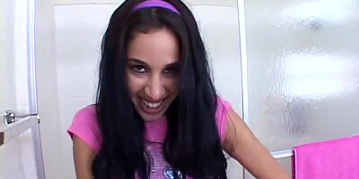 Young Yasmin masturbates in solo scene