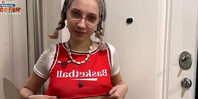 Basketball is canceled! I want to play with my stepbro balls until he cums on my face