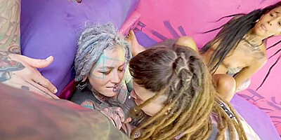 Big Altporn Anal Group Sex - Anuskatzz & Lily Lu & Lisa Rocketcock