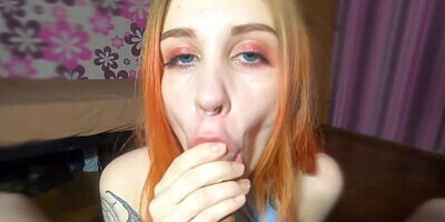 Sensual blowjob for daddy