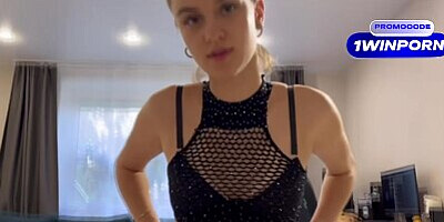 Russian babe decided to jerk off my fat dick and received a load of sperm for it