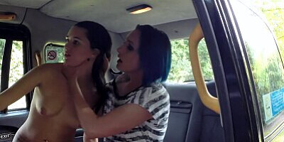 Female Fake Taxi Lesbian sex toys masturbation