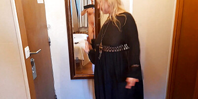 Amateur Blonde Mature Wife Posing and Sex in Peignoir