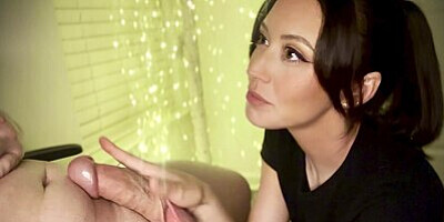 My first webcam blowjob - daddy floods my mouth with his cum - part one