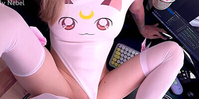 Stepsister was caught doing webcam, now she also acts in porn - Loly Nebel