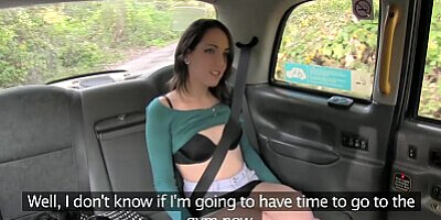 FemaleFakeTaxi British Spanish Lesbian Pussy Licking Taxi Fun
