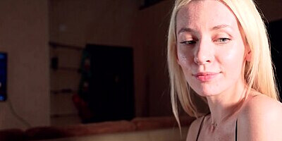 Blonde Masturbate and Hardcore Cowgirl Big Dildo - Female Orgasm