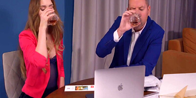 She's Always Dreamt of Her Boss's Cock in Her Ass