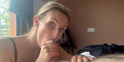 my skinny empties my balls well with a good blowjob and a good titjob