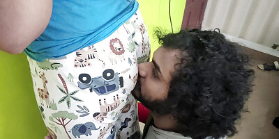 Tacks and t shirt romance with pussy fingering of Vaishnavy and Sharun Raj, Mallu hot couple fingering romance, Hot couple love