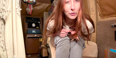 Sexy Redhead Butt Plug Squirt Fest