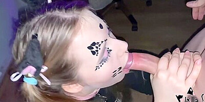 Lolla Dolly - Halloween Kitten Fucks Passionately