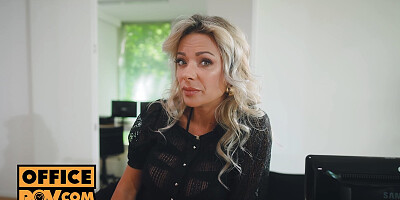 Screwing your hot boss bitch Shalina Devine in horny POV anal sex