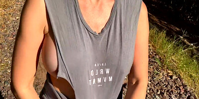 Wifey Struts Her Stuff In A Ripped Shirt