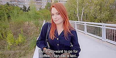 Clemence Audiard - Sweet Russian Redhead Enjoys Outdoor Action