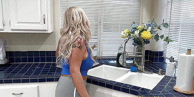 BadFamPOV - Alexis Kay blonde titty fucking stepdaughter