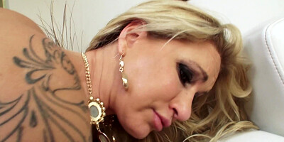 A bimbo with a large ass is feeling a lot of anal penetration