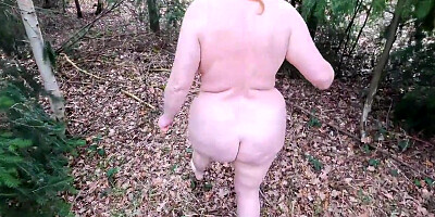 Completely Naked Titslapping In The Woods