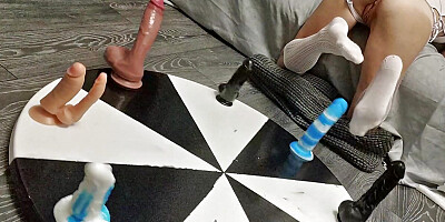 Wheel of DILDOS! Try your Luck in this Orgasmic Game