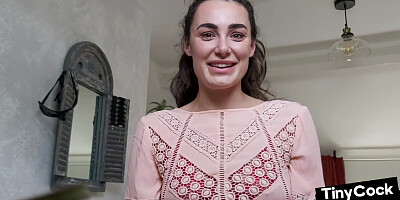 Femdom SPH babe gives JOI to pathetic losers at her home