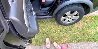 Fucking In A Car! My Best Friend Fucks My Vagina And Cums Inside Me