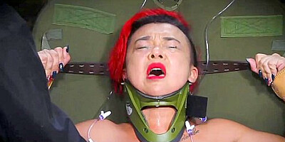 Bdsm Asian Chubby Lady Gets Her Tits Inflated