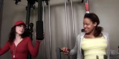 Petite gym slut fucks old man dick