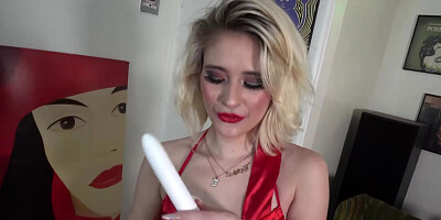 Naughty Jessie Saint Rides Hard Dick While Playing Vibrator