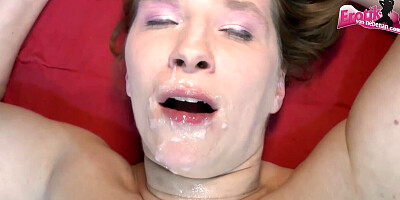 German amateur blowgang with a lot of swallowing