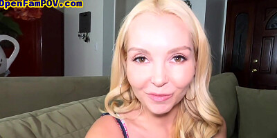 Stepdaughter 3some POV fucked with stepmommy by stepdaddy