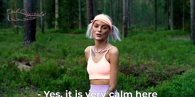 Sucked Neighbor In The Woods After Jogging - Owl Crystal