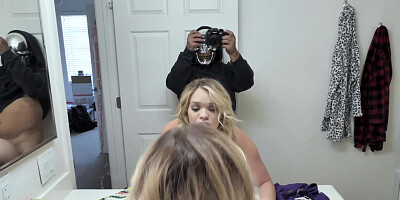 Hung guy tricks and treats nerdy stepsister for Halloween