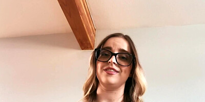 Chick with glasses and huge boobs needs bearded buddy's dick