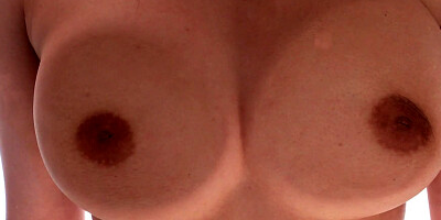 Ranchy teen play with delicious juicy tits over wet shirt