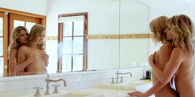 Lesbian women become very excited and breakfast comes second