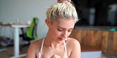 He Painted My Tits And Face With Cum After A Juicy Titjob - Eva Elfie