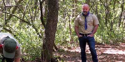 ScoutBoys Dirty Troop leader Bishop Angus barebacks twink scout deep