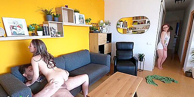 She Catches Me Fucking My Tinder Date And She Stays To Watch