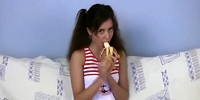 Tiny Tyler - Spreads Legs For Toy Masturbation