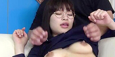 I pinch her nipples, give her a hand job, and give her a blowjob, and I thrust hard into her, making her squir