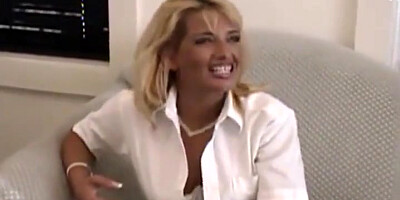 Blonde Big Ass And Hairy Pussy Milf Masturbates With A Dildo And Then Sucks Cock In Pov