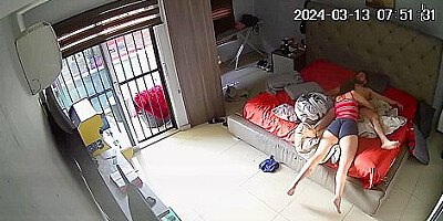 Colombian girl wakes boyfriend with BJ and fucks him 1904